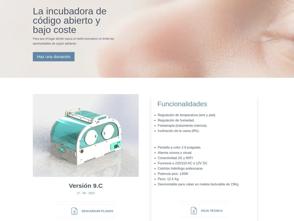 Medical Open World Android app for incubator monitoring